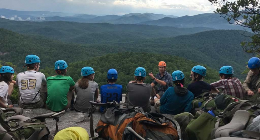 lgbtq students bond on rock climbing course